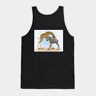 Giraffe and Zebra Tank Top